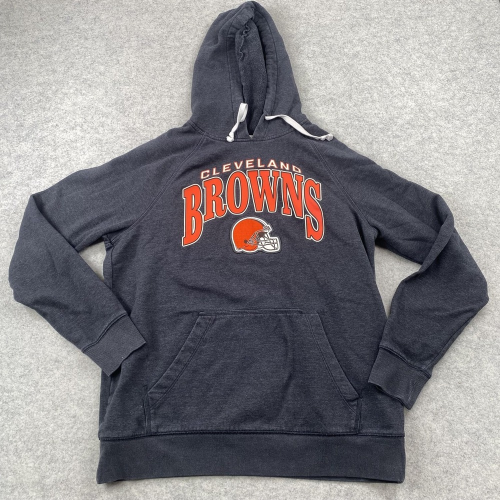 Cleveland Browns Hoodie Sweatshirt Mens Medium Gray NFL Football Team Apparel